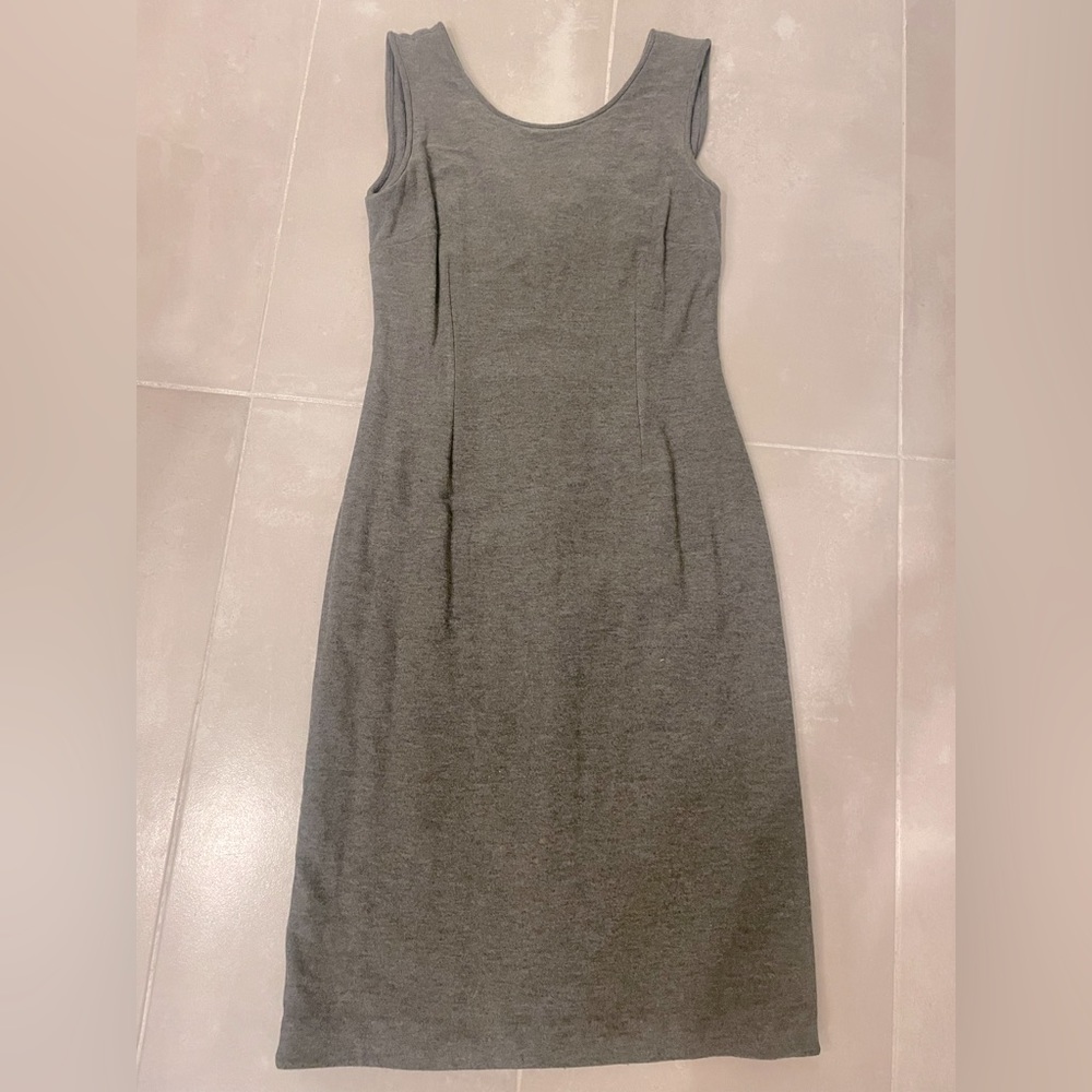 Vintage Dolce & Gabbana Grey Knee Length Dress Size 38